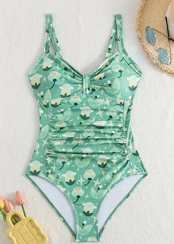 Yesil desenli mayo - Görsel 8