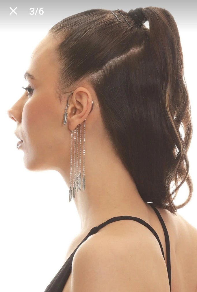 SALLANTILI YAPRAK KIKIRDAK KÜPE. - Görsel 3