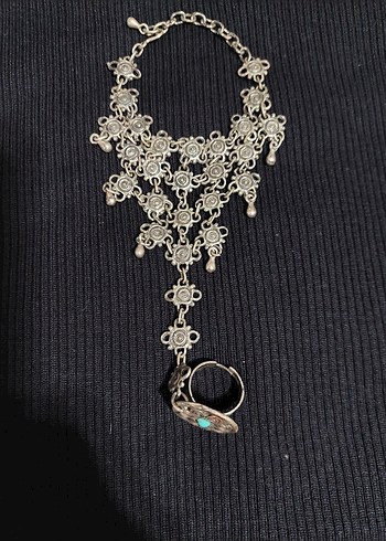 Üçgen el yapımı Şahmeran bileklik. - Görsel 2