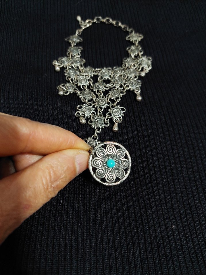 Üçgen el yapımı Şahmeran bileklik. - Görsel 3