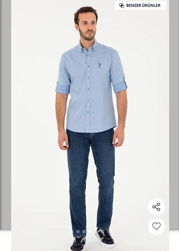 U.S POLO ASSN MAVİ GÖMLEK - Görsel 2