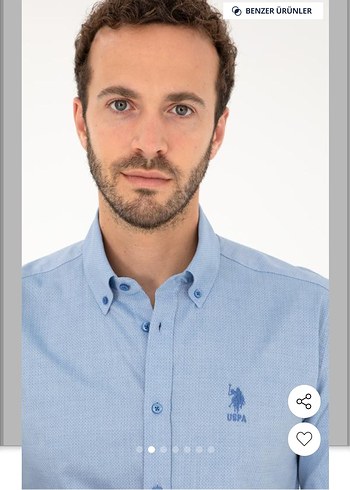 U.S POLO ASSN MAVİ GÖMLEK - Görsel 3