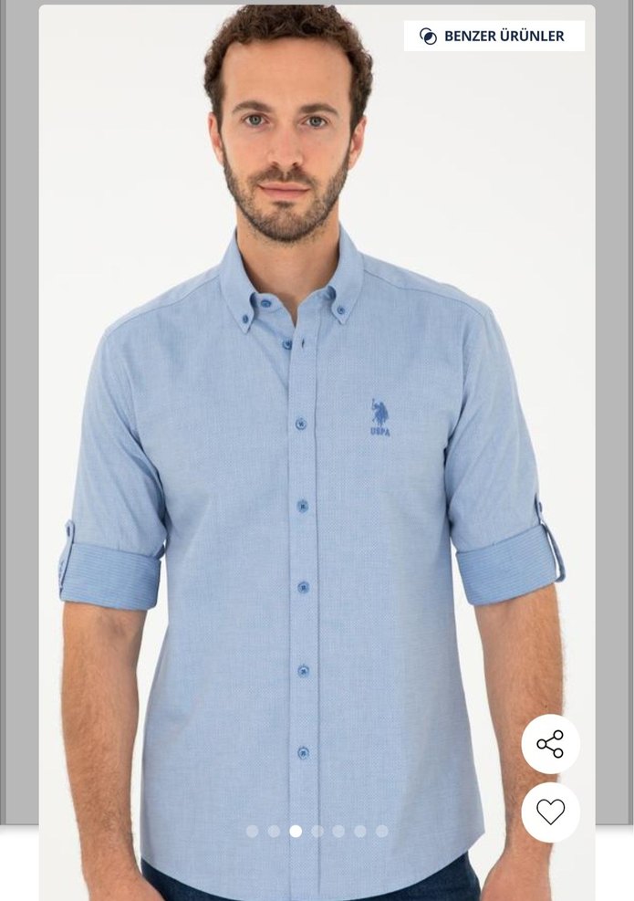 U.S POLO ASSN MAVİ GÖMLEK - Görsel 4