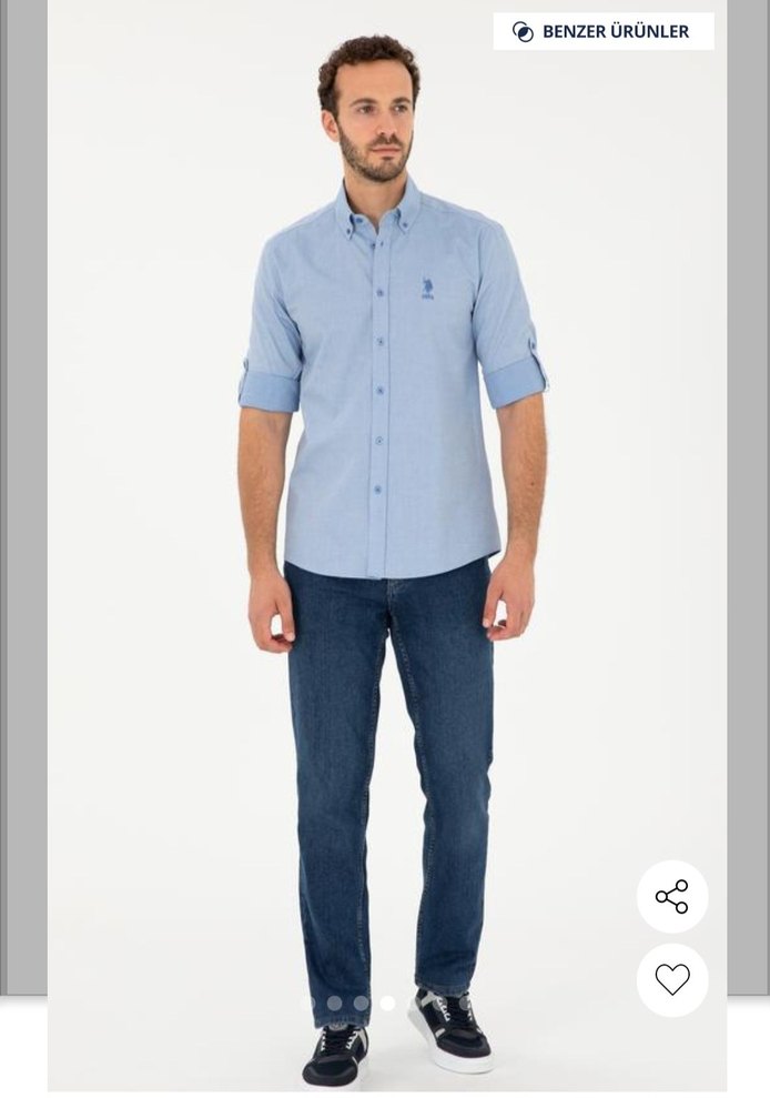 U.S POLO ASSN MAVİ GÖMLEK - Görsel 2