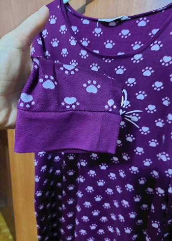 Penti  Kedi Patili Termal  Gecelik - Görsel 3