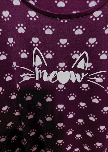 Penti  Kedi Patili Termal  Gecelik - Görsel 5