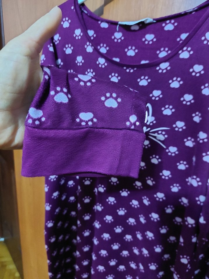 Penti  Kedi Patili Termal  Gecelik - Görsel 3