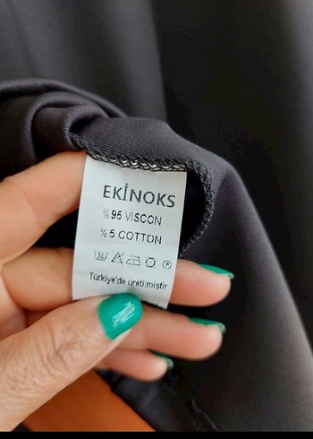 Siyah etiketli abiye bluz. - Görsel 5