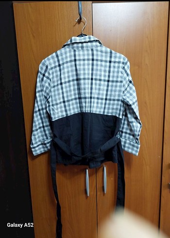 Gri  ekoseli Pamuklu Fitted Gömlek - Görsel 3