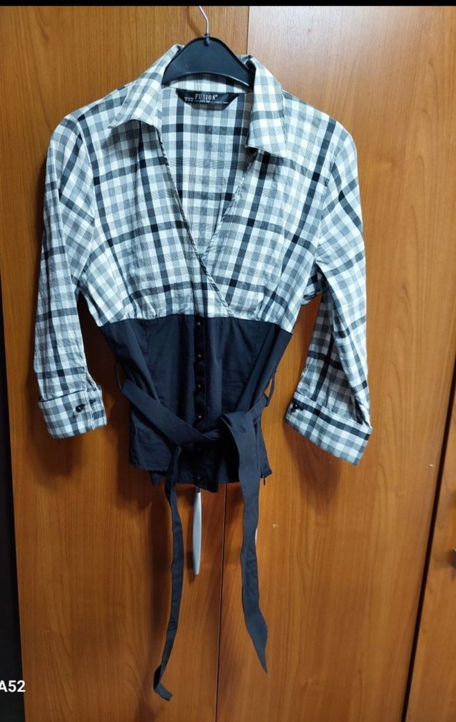 Gri  ekoseli Pamuklu Fitted Gömlek - Görsel 2