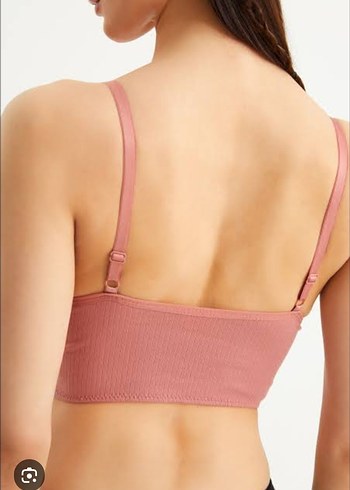 GÜL KURUSU RENK FİTİLLİ SPOR SÜTYENİ. - Görsel 3