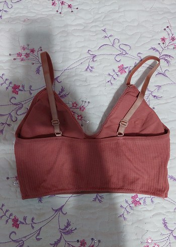 GÜL KURUSU RENK FİTİLLİ SPOR SÜTYENİ. - Görsel 2