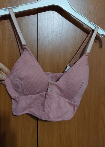 GÜL KURUSU RENK FİTİLLİ SPOR SÜTYENİ. - Görsel 5