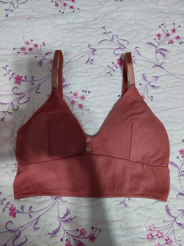 GÜL KURUSU RENK FİTİLLİ  SPOR SÜTYENİ. - Görsel 4