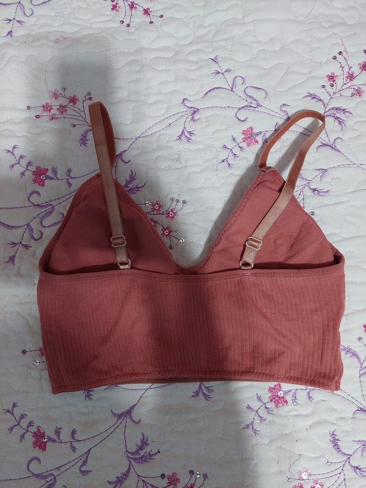 GÜL KURUSU RENK FİTİLLİ  SPOR SÜTYENİ. - Görsel 2