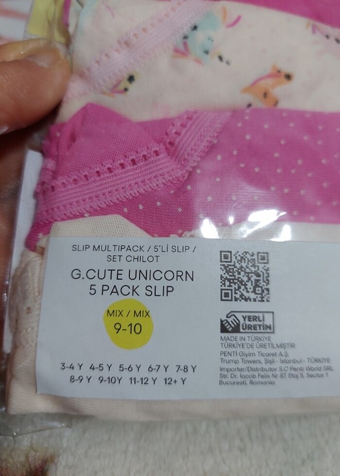 Penti Unicorn 5'li slip kız çocuk kilotu. - Görsel 2