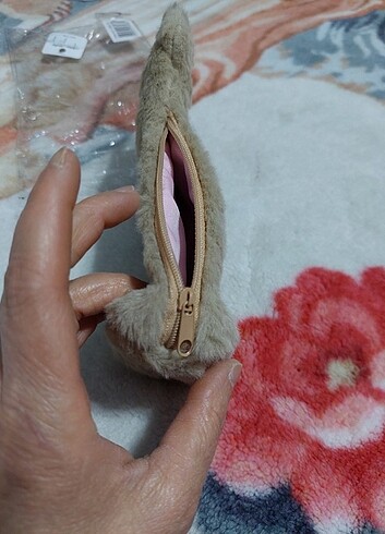 Peluş çok amaçlı patili mini cüzdanı - Görsel 6