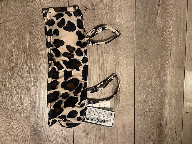 Xs leopar bikini üstü