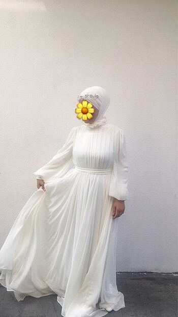 Nikah beyaz abiye
