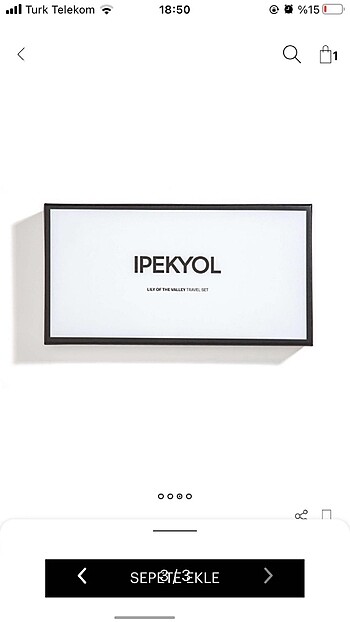  Beden İPEKYOL Lily seyahat seti x2 + bir losyon