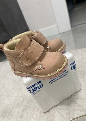 Kız Çocuk pudra  Süet İlk Adım Ayakkabısı - Görsel 2