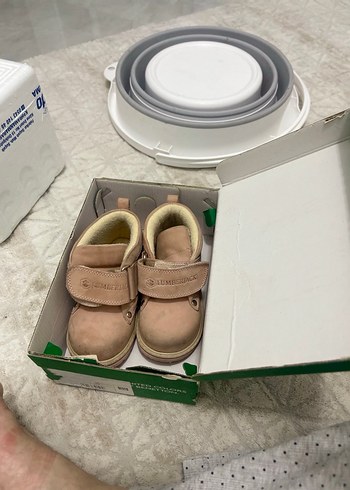 Kız Çocuk pudra  Süet İlk Adım Ayakkabısı - Görsel 3