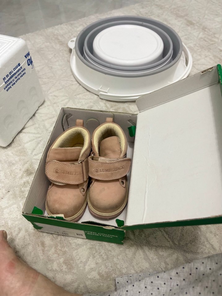 Kız Bebek pudra rengi Süet İlk Adım Ayakkabısı - Görsel 3