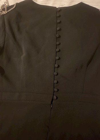 Siyah Uzun Kolluarkası hafıf kuyruklu çok şok bır elbıse - Görsel 3