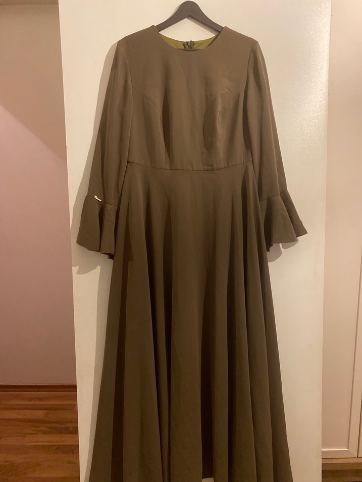 Uzun Kollu Kadın Elbise - Görsel 2