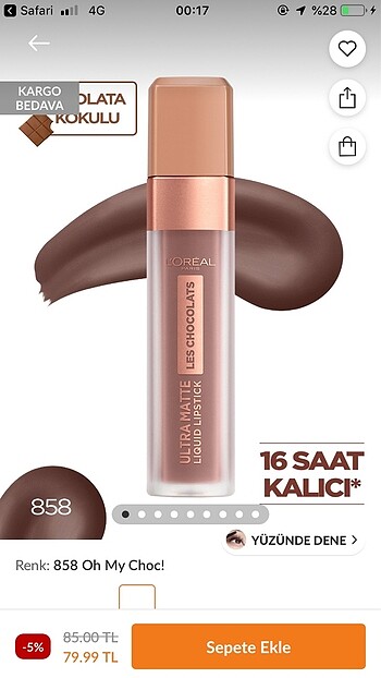 loreal paris les chocolats 858