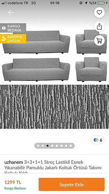  Beden Koltuk örtüsü takımı