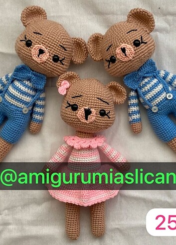  Beden Renk Amigurumi ayıcık 