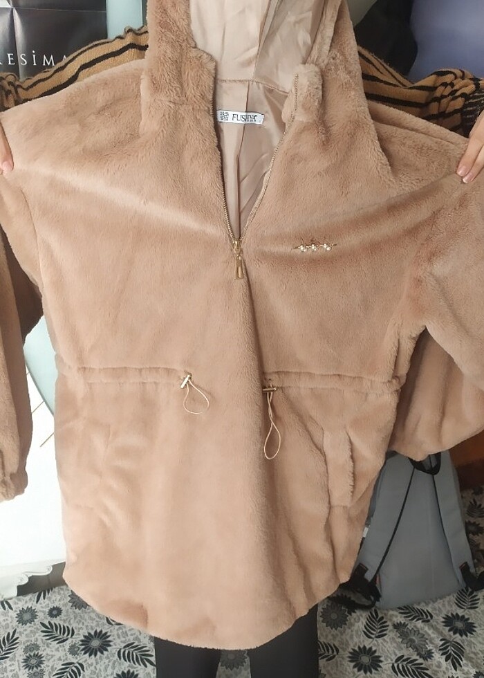 Fushya parka tarzı kürk mont - Görsel 2