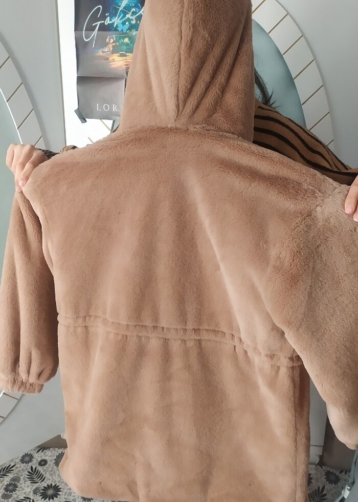 Fushya parka tarzı kürk mont - Görsel 3