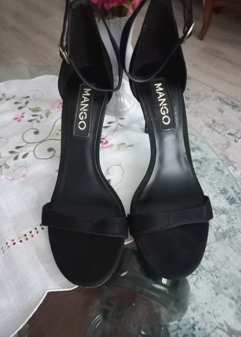 39 Beden Mango Siyah Platform Topuklu Kadın Ayakkabı