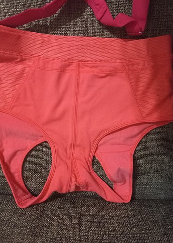 Pembe Elastik Bantlı Spor Sütyeni - Görsel 8