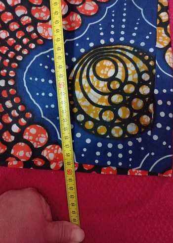 Renkli Desenli Kadın Kumaş takım - Görsel 10