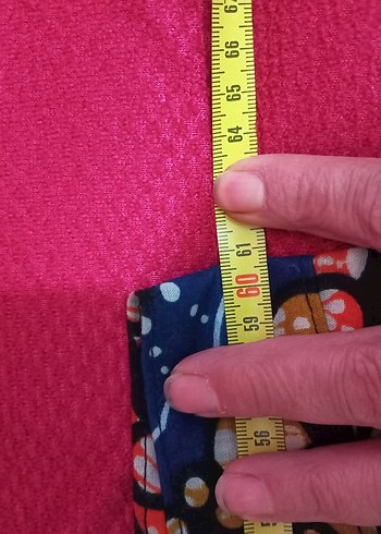 Renkli Desenli Kadın Kumaş takım - Görsel 8