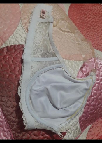 Nakışlı Beyaz Bohem Vintage Sütyen - Görsel 3