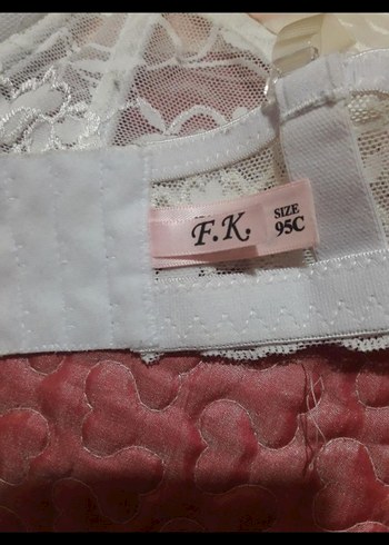 Nakışlı Beyaz Bohem Vintage Sütyen - Görsel 2