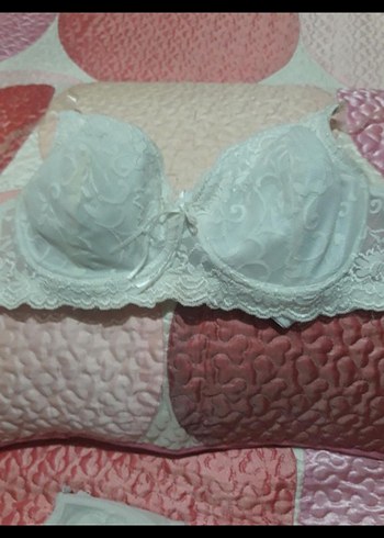 Nakışlı Beyaz Bohem Vintage Sütyen - Görsel 5