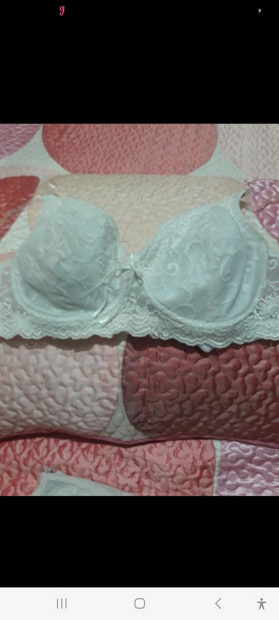 Nakışlı Beyaz Bohem Vintage Sütyen - Görsel 5