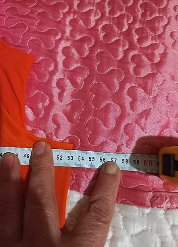 xl Beden turuncu Renk Penye elbise