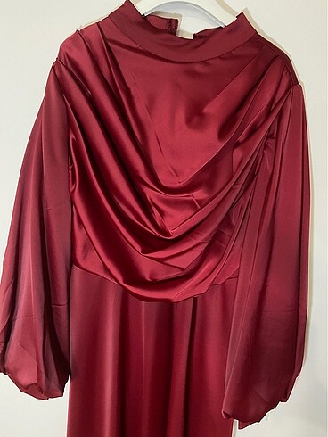 42 Beden bordo Renk Abiye elbise