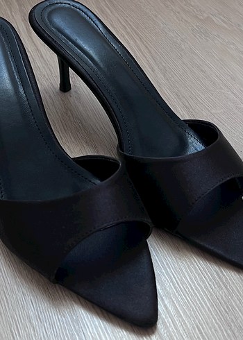 38 Beden siyah Renk Siyah Stiletto Topuklu Kadın Terlik