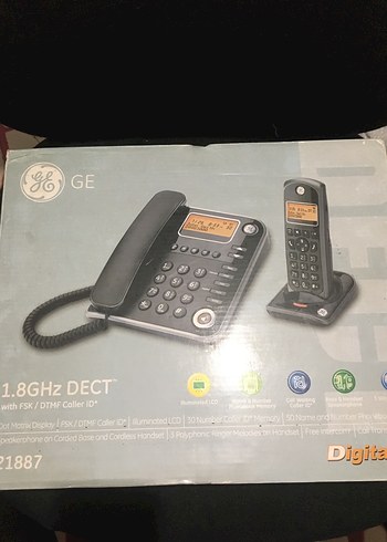 GE 1887 Gri Kablolu ve Kablosuz Telefon Seti - Görsel 2
