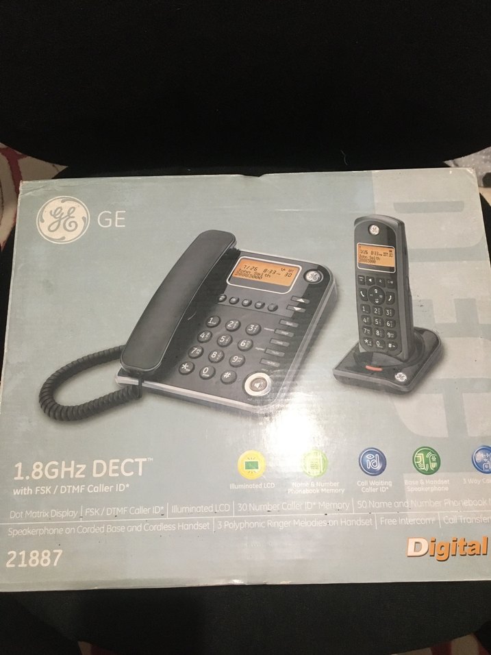 GE 1887 Gri Kablolu ve Kablosuz Telefon Seti - Görsel 2