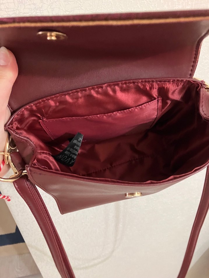 Kahverengi Parlak Deri Yılan Desenli Kadın Çanta - Görsel 5