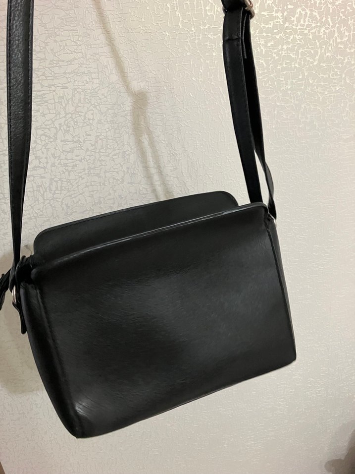 Nakışlı Koyu Pembe Deri Kadın Çanta - Görsel 4