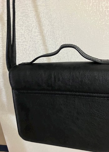 Siyah Deri Modern Klasik Kadın Çanta - Görsel 3